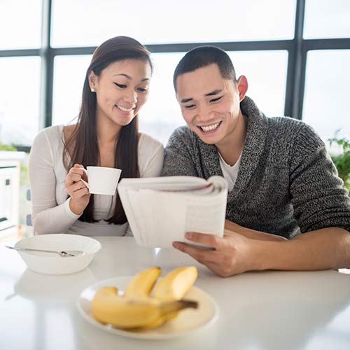 smiling couple